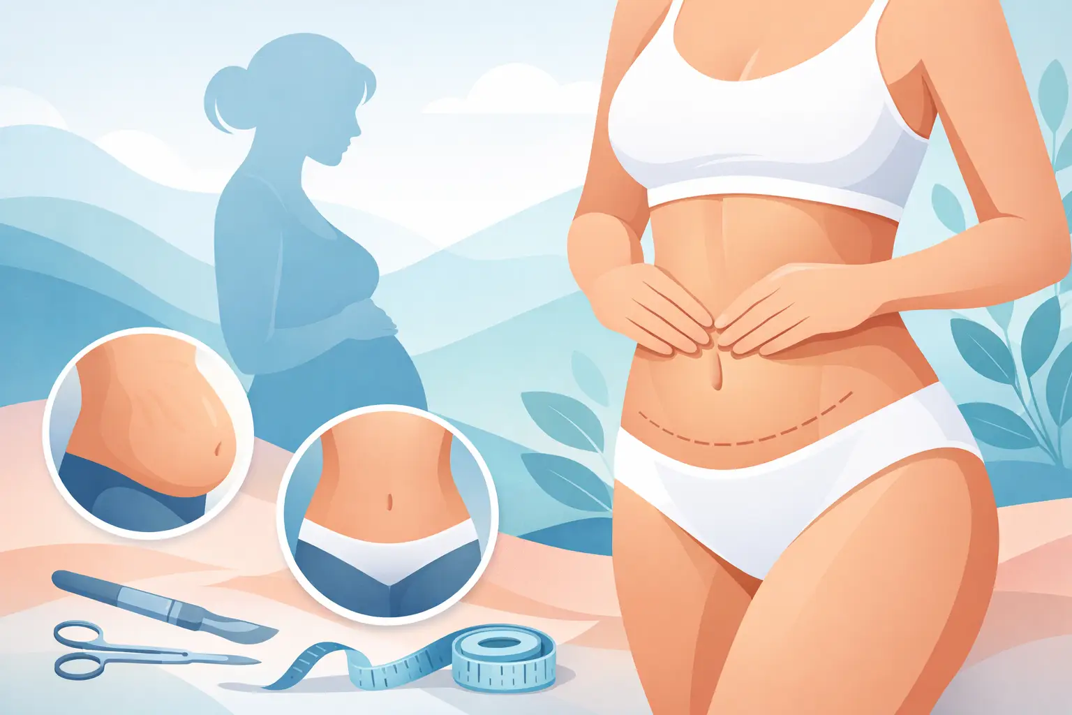 Abdominoplastia después del embarazo