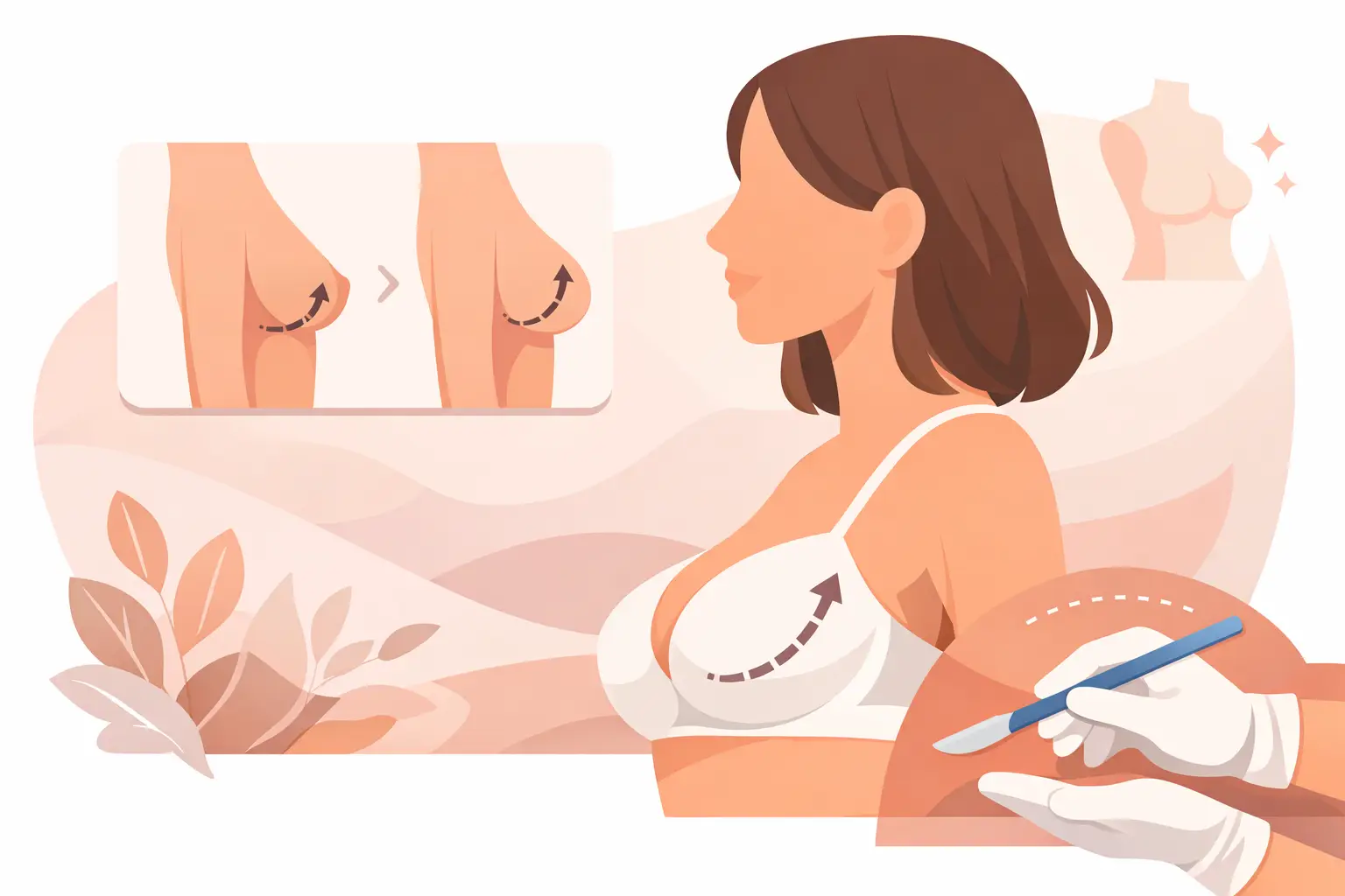 Levantamiento de senos sin implantes