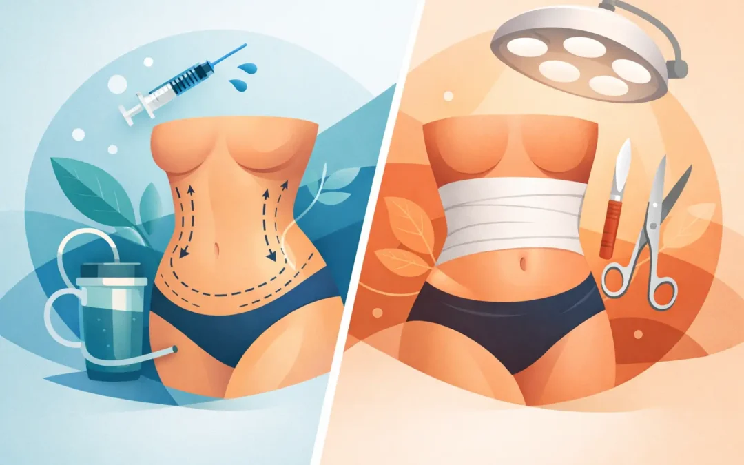 Lipoescultura vs abdominoplastia: cuál elegir