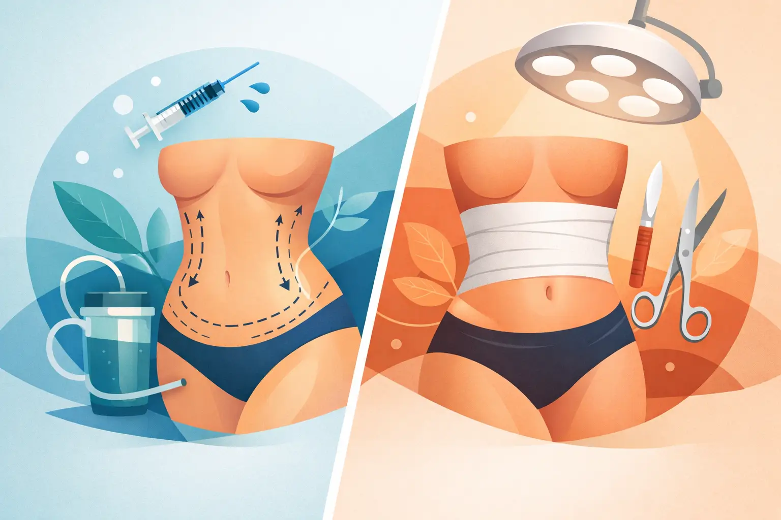 Lipoescultura vs abdominoplastia: cuál elegir