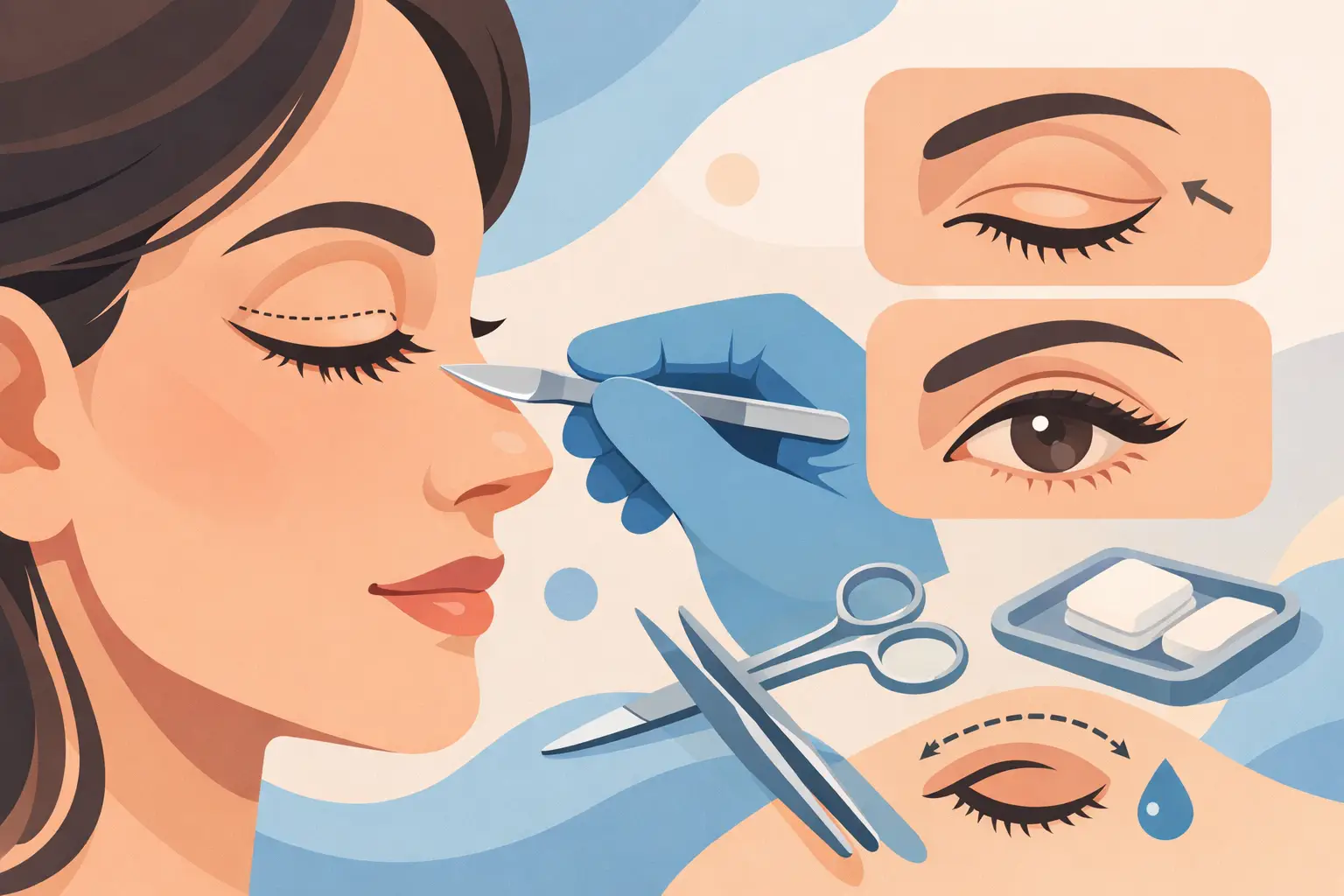 Cómo funciona la blefaroplastia superior